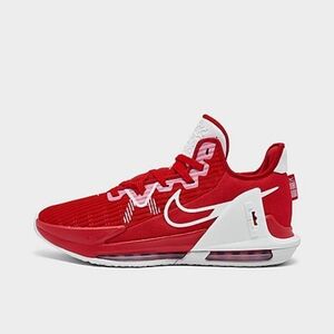 Nike Lebron Witness Bold Red and White Athletic Shoes